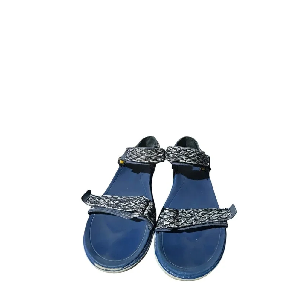 Teva Terra Fi 2 Sandals Men 13 Blue Patterned Hiking Sport Gorpcore Outdoor Used